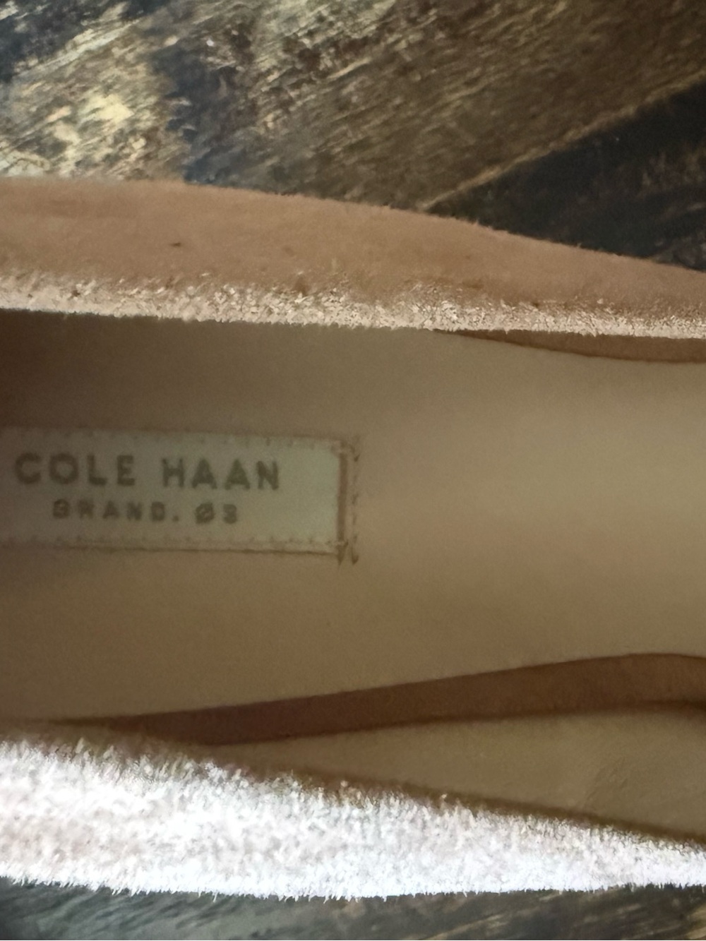 Cole Haan Blush Suede Block Heel Pumps - Picture 4 of 4